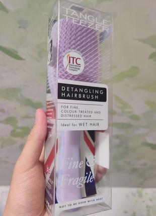 Расческа для волос tangle teezer the wet detangler fine & fragile hypnotic heather2 фото