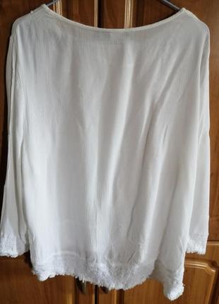 Білі, легка блуза6 фото