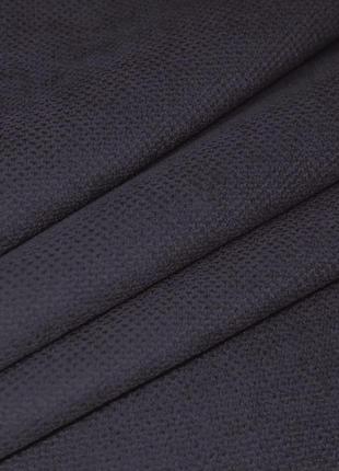 Однотонна тканина для штор мікровелюр fonluk. темно-сіра тканина для штор і портьєр3 фото