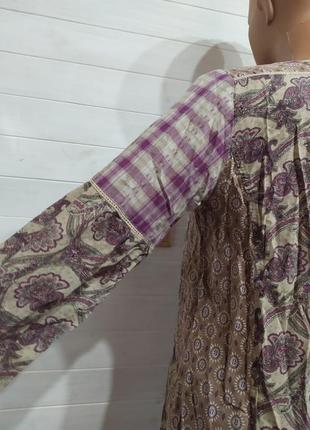 Натуральна в етно-стилі подовжена туніка, блуза7 фото