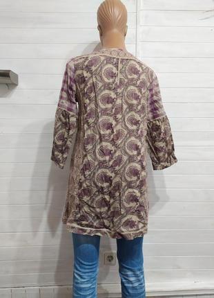Натуральна в етно-стилі подовжена туніка, блуза9 фото