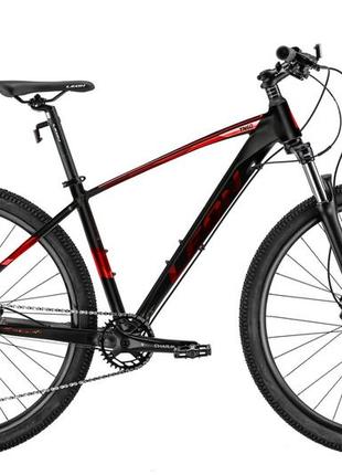 Велосипед 29" leon tn-60 am hydraulic lock out hdd 2022 (черный с красным (м))