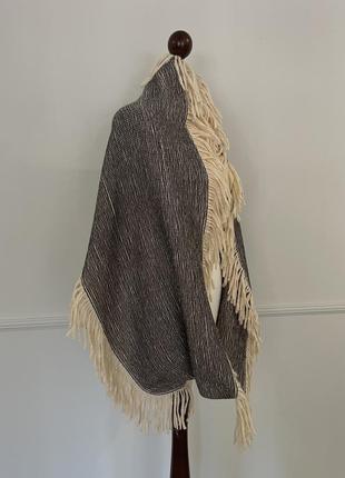 Шерстяной шарф сунд abstract fringe wool2 фото