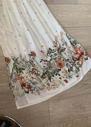 Сукня максі біле квіткове тонке літній пляжний2 фото