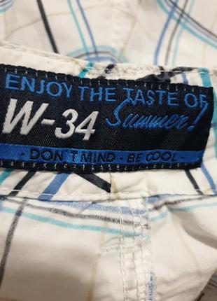 Стильные шорты в клетку w - 34