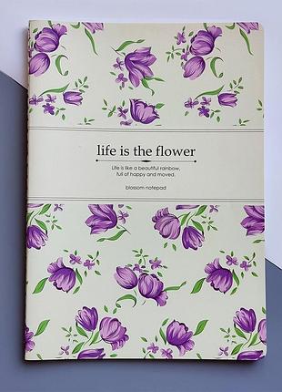 Тетрадь цветочные мотивы
