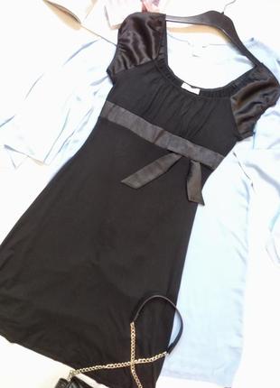 Маленькое черное платье из вискозы размер xs-s2 фото