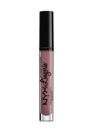 Блеск для губ nyx professional makeup lip lingerie gloss1 фото