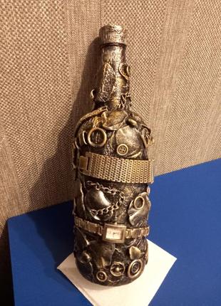 Пляшка декорована подарункова