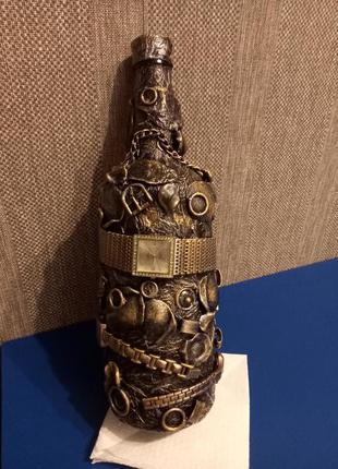 Пляшка декорована подарункова