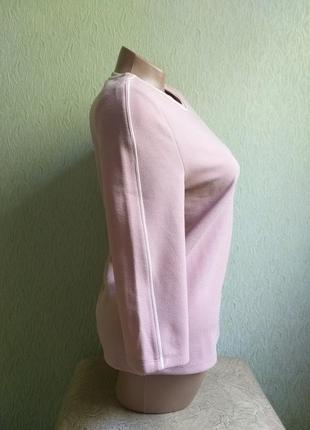 Лонгслив. кофта. світшот. стрейчева спортивна блуза. рожевий з білою смугою. пудровий. хакі.3 фото