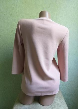 Лонгслив. кофта. світшот. стрейчева спортивна блуза. рожевий з білою смугою. пудровий. хакі.5 фото