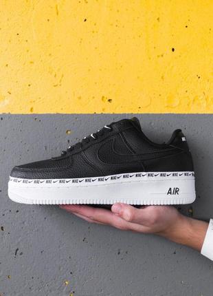 Кросівки жіночі nike air force 1'07 se prm «black white»