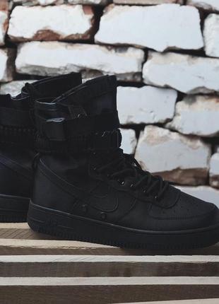 Кросівки чоловічі nike special fled air force 1 black10 фото