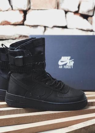 Кросівки чоловічі nike special fled air force 1 black9 фото