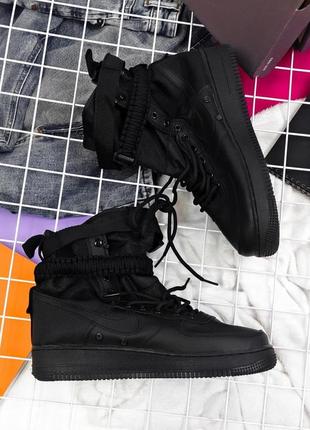 Кросівки чоловічі nike special fled air force 1 black2 фото