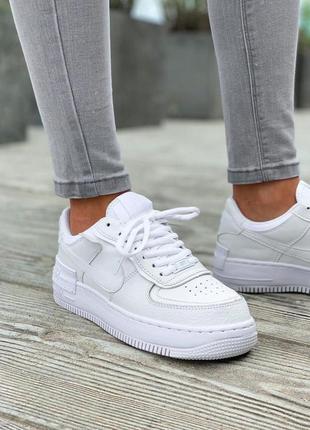 Кросівки жіночі nike air force 1 white shadow 1