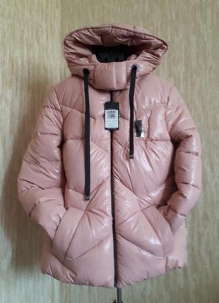 Пуховик короткий жіночий биопух