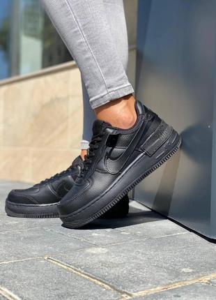Кросівки жіночі nike air force 1 shadow full black