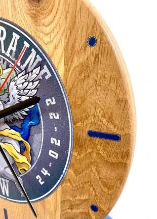 Настінний годинник starwood "from ukraine with nlaw" дуб 34 см (sw2805)5 фото