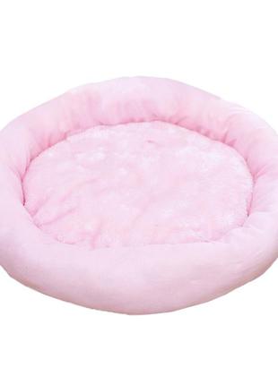 Ліжак taotaopets 536604 pink для котів круглий розмір l