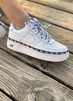 Nike air force 1'07 se prm «white» чоловічі кросівки / найк аір форс / білі