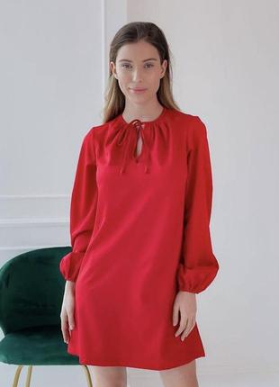Сукня з біркою жіноча, плаття червоне