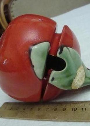 Цукорниця соусник яблуко югославія kil кіл кераміка №3532 фото