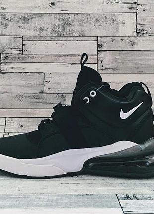 Кросівки чоловічі nike air force 270 black white 2