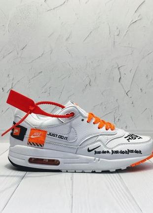 Кросівки жіночі nike air max 87 just do it white orange