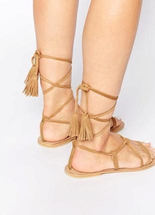 Сандалі у стилі бохо//босоножки в стиле гладиатор бохо