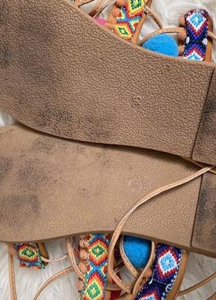 Сандалі у стилі бохо//босоножки в стиле гладиатор бохо