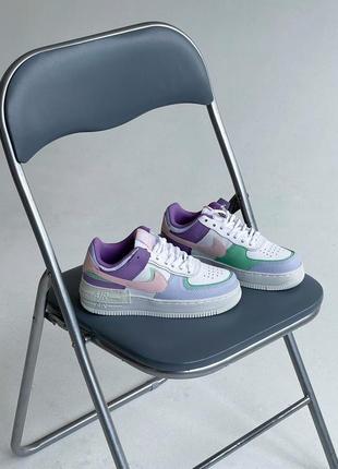 Nike air force 1 shadow multicolor 5 / кроссовки женские  найк аир форс шадов4 фото