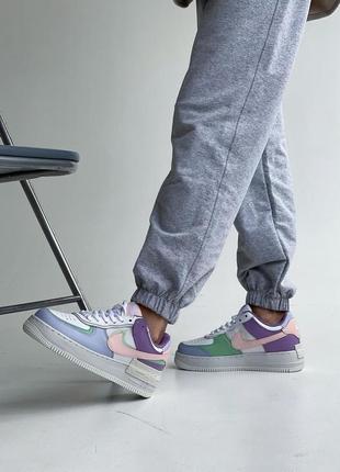 Nike air force 1 shadow multicolor 5 / кросівки жіночі найк аір форс шадов1 фото