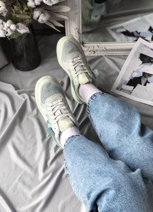 Nike air force 1 shadow mint green женские кроссовки  / найк аир форс шадов8 фото