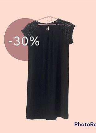 Акція сукня чорна плаття vero moda з мереживними рукавами