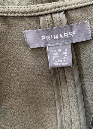 Довгий жакет кольору хакі/s/ brend primark5 фото