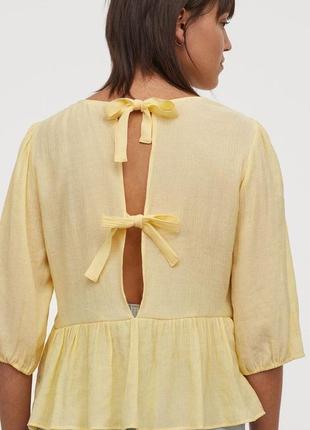 Нова блуза h&m з натуральної тканини