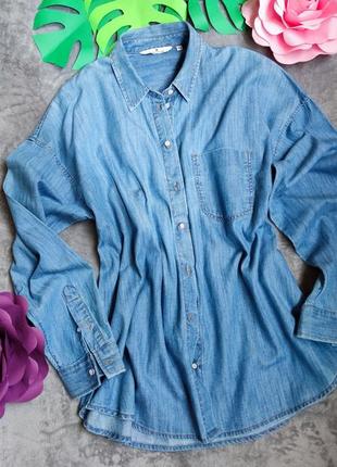 Джинсова сорочка / сорочка xs🔥