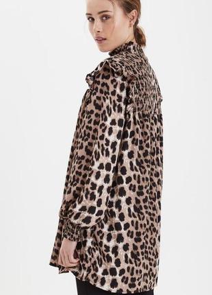 Леопардовое мини платье5 фото
