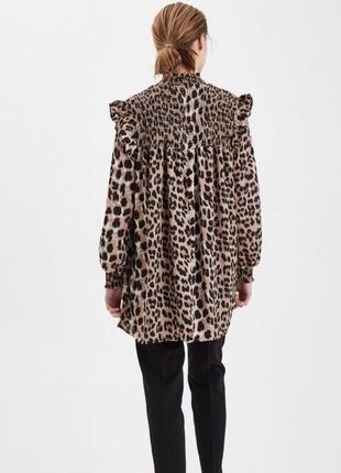 Леопардовое мини платье6 фото