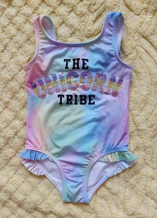 Яркий слитный купальник river island  18/24м для девочки