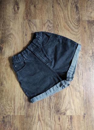Pull&bear джинсовые шорты мом, высокая посадка