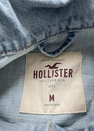 Крута джинсова жилетка безрукавка hollister розмір м,2 фото