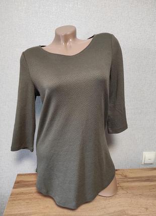 Класна цікава кофтина блуза  кофта хакі