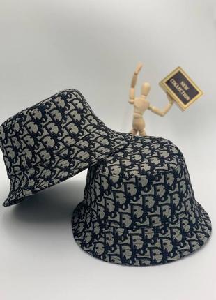 Панамка чорна жіноча чоловіча в стилі christian dior панама крістіан діор унісекс
