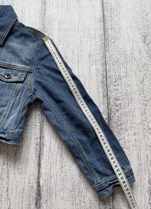 Крутая джинсовая укорочена куртка moto размер s,3 фото