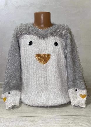 Кофта свитер „пингвин“тм «tu» р.7л./122см.1 фото