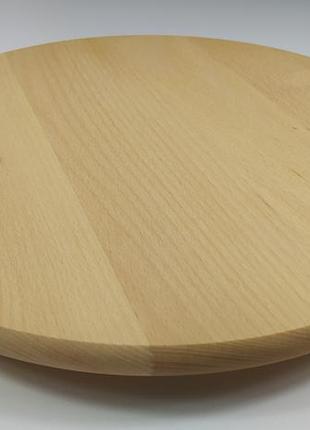 Поворотний столик, обертається для тортів, піци деревина бук, розмір 40 см, висота 3.5 див.