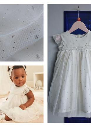 🍒ошатне фатиновое плаття для маленької принцеси на 12-18 міс next🍒